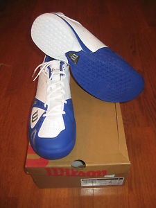 Wilson Mens Rush Pro HC Tennis Shoes-White/Cobalt/Ink-WRS317480-Brand New!