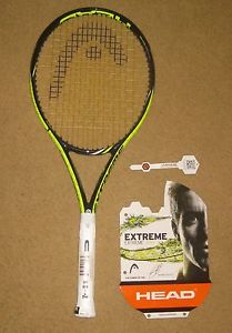 HEAD YOUTEK GRAPHENE EXTREME LITE GRIP: 4 1/4  BRAND NEW STRINGS + FREE SHIPPING