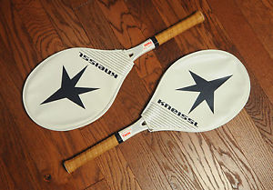 Kneissl White Star Twin 4 3/8 SL3 Austria Tennis Racquet w/cover original set 2