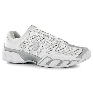 K Swiss Bigshot II Tennis Shoes Womens White/Grey Trainers Sneakers