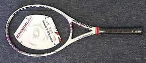 Dunlop iDapt 100 4 3/8" Tennis Racquet BRAND NEW White/Pink 27.5" Soft Sleeve