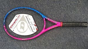 Dunlop iDapt 105 4 1/4" Tennis Racquet BRAND NEW Pink/Blue 27" Soft Sleeve