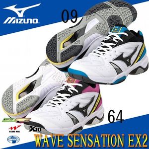Mizuno Tennis Shoes WAVE SENSATION EX2 61GB1445 White X black X ?Pink magenta