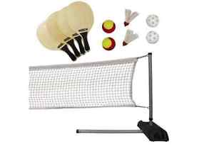 Lifetime 90421 - Pickleball Quickstart Tennis Badminton Driveway 3-Sport Net Set