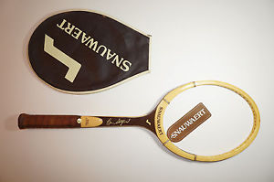 NEW SNAUWAERT BRIAN GOTTFRIED SIGNATURE WOOD TENNIS RACKET 4 1/2 LM4