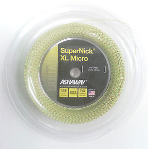 Ashaway SuperNick XL Micro Squash String 360ft / 110m Reel - Reg $110