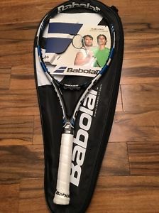 Babolat Pure Drive 2015-2016. 300g. Grip 4-1/4 (US), 2 (EU) + Black Cover Case