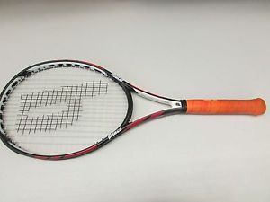 Prince Mid Plus Warrior 100 Tennis Racquet Black & Red, Strung, Grip 3   USED