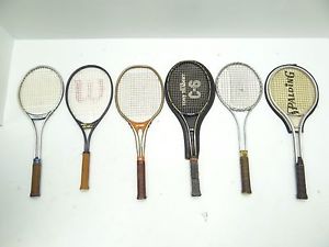 Vintage Wilson GLM25 Tony Trabert C-6 Spalding Yonex Racket Ball Tennis Rackets