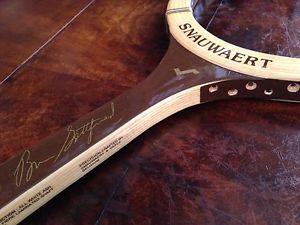 New Snauwaert Brian Gottfried Autograph Wooden Tennis Racquet Never Strung