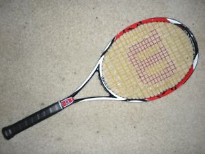 WILSON K FACTOR SIX.ONE 95X TENNIS RACQUET  GRIP-4 3/8  27.5
