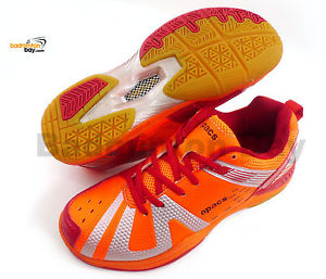 Apacs Cushion Power 061 Orange Badminton Squash Indoor Court Shoes Wide Toe