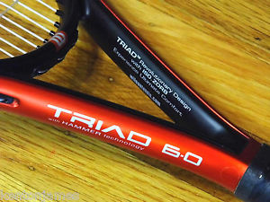 Wilson Triad 6.0 Midplus 95 NEW STRINGS Racquet 4 1/8 $199 Racket EXC T6 H6 MP