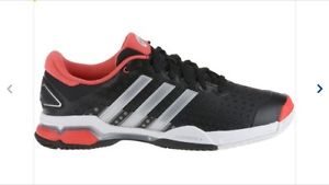 New Adidas Mens Barricade Team 4 Tennis Black/Silver/Brired M21705 Sz 13 D NIB