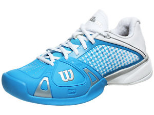 NEW Wilson Womens Rush Pro HC Cyano/White/Silver Sneakers Size 6 Tennis shoes