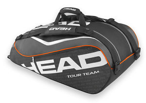 Head Tour Team 2015 Supercombi 9 Pack Black Tennis Bag*