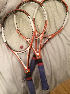 Wilson N Code N Tour 95 4 1/2 L4 Nice Condition Price Per Racket + Bonus String