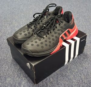 Men's Adidas Barricade 2015 Black/Red Tennis Shoes BRAND NEW