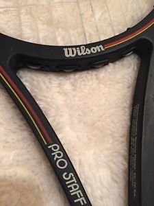 Wilson Pro Staff Tennis Racquet Largehead - EXC COND/NEW STRINGS PWS 4 3/8