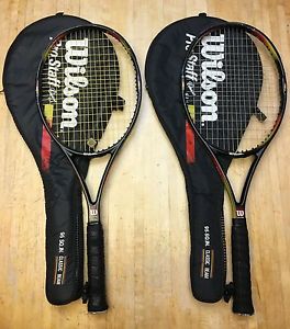 TWO Wilson Pro Staff Classic 6.1 Si Tennis Racquets 4 1/2 (WITH Original Cases)