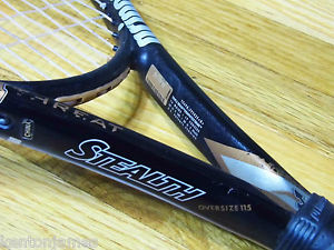 Prince Triple Threat Stealth Oversize 1000pl Racket NEW STRINGS $230 4 3/8" 115