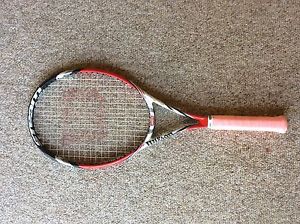 Wilson 105S Steam Racquet 4 3/8 Grip Strung