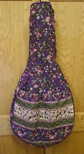 DESIGNER Tennis Racquet Cover~Handmade~Quilted Cotton~Purple/Green~NEW