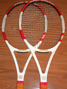 2 Wilson Pro Staff 90 (2014) Tennis Racquets - Brand New LUX/NAT. GUT String