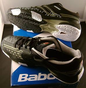 Babolat Drive LTD Black Titanium Gray Tennis Shoes NEW Michelin OCS Vibrakill