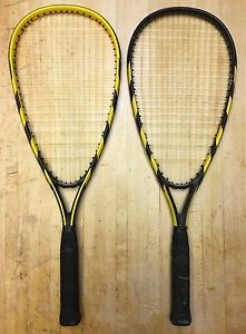TWO Speedminton S100 Badminton Racquets Yellow & Black Lite Aluminum