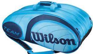NEW Wilson Tennis Team Blue 12 Pack Bag Tennis Bag with shoulder straps