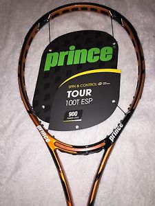 Prince Tour 100T ESP NEW! Grip 4 1/2 + A Set Of String