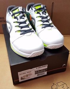 Head Nitro Pro White/Neon Yellow Tennis Shoes Size 11 **BRAND NEW** 2016
