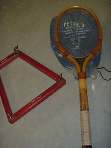 Vintage Harry C. Lee Wood Tennis Racket NORTHLAND SPLIT HANDLE 1908 PATENTED