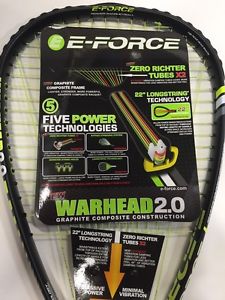E-Force Warhead 2.0 racquetball racquet New Longer Zero Richter Tubes