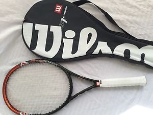 Wilson Hyper Pro Staff 6.5 Tennis Racket With 16 G NXT 17 Strings And Case