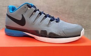 Nike Zoom Vapor 9.5 Tour Men's Tennis Shoes - New - 10.5 - Grey/Blue