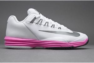 Nike Womens Lunar Ballistic 1.5 Tennis shoe PowerPink/White/Silver Size 10