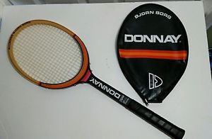 Vintage DONNAY Bjorn Borg Signature Allwood Tennis Racquet Racket 4 Ex. Cond
