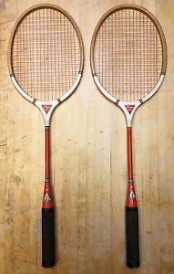TWO Vintage Mohawk J.C. Higgins Sears & Roebuck Badminton Racquets