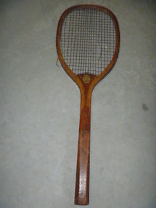 ANTIQUE WOOD Horsman  Tennis Racquet Racket FLAT TOP? SEMI FLAT