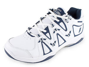 Prince QT Scream 4 Men's Tennis Shoes - White/Navy/Silver - Auth Dealer- Reg $84