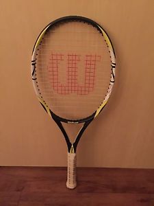 Wilson K FIERCE FX Tennis Racquet For Professionals/Intermediate  (4 1/2 grip)
