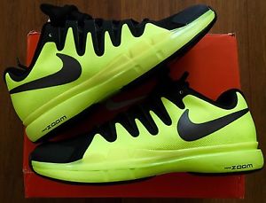 NEW NIKE TENNIS Zoom Vapor 9.5 Tour Men's Tennis Shoes! 10! BLK/VOLT! FEDERER!