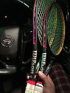 Strung WILSON PRO STAFF TOUR 90 HYPER CARBON TENNIS RACQUET! 4 1/4