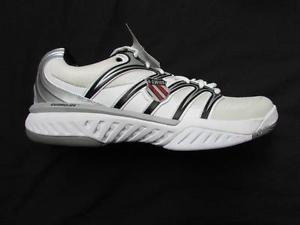 K Swiss Bigshot Big Shot 12 mens white silver black tennis shoes NEW 02638115