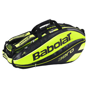 Babolat Pure Aero 9 Pack Tennis Bag Black/Yellow BRAND NEW