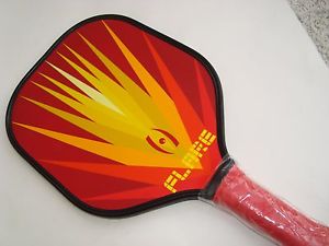 NEW HARROW FLARE PICKLEBALL PADDLE CARBON FIBER RED ADDED TOUCH AT NET