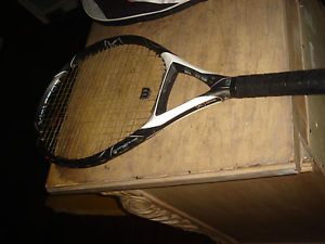Wilson Black (K) Factor (K) One K1 Tennis Racquet 4 1/8 L1 Incl. Racket Cover