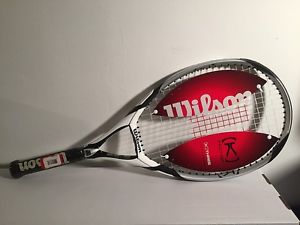 WILSON k FACTOR k THREE 3 FX 115 OVERSIZE TENNIS RACKET RACQUET wrt70680u3 RARE